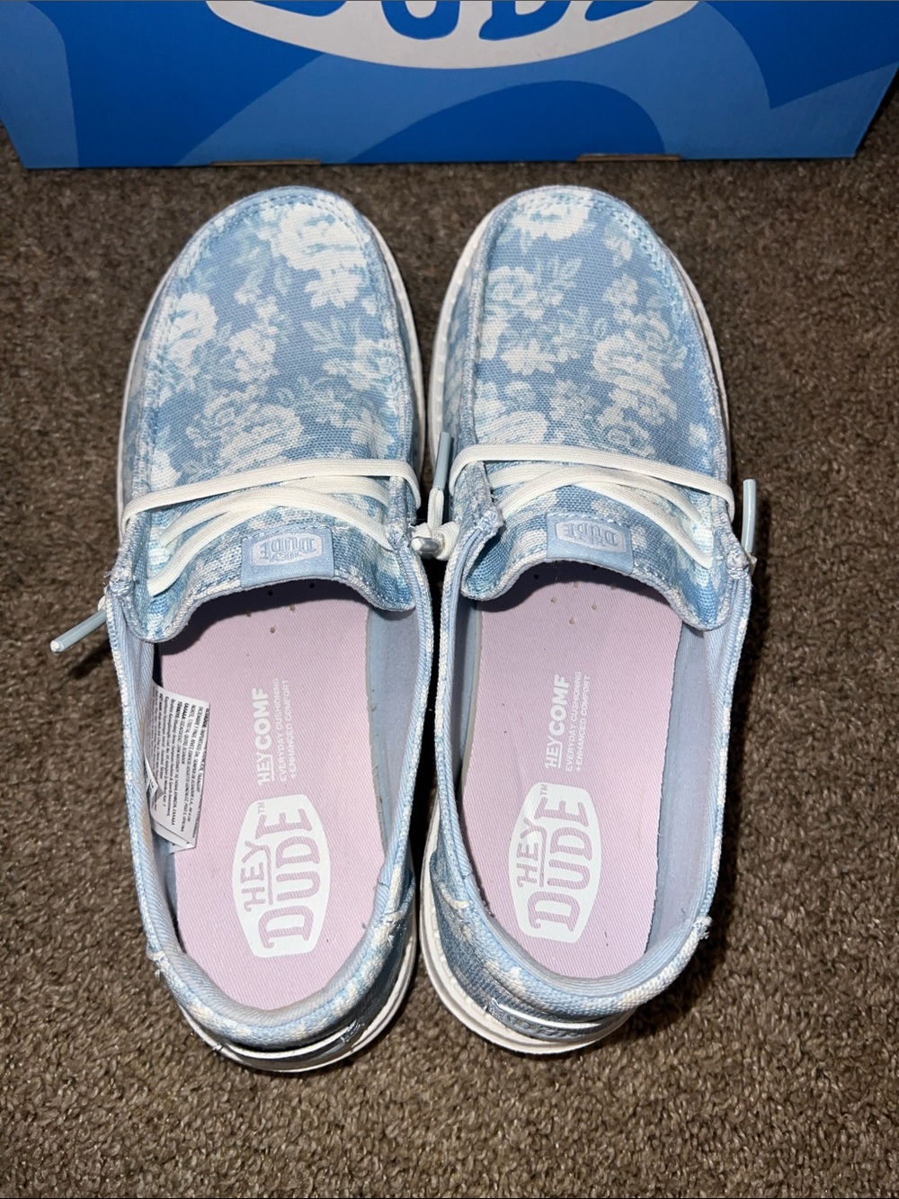 Hey Dude Wendy Washed Floral Slip-On Sneakers - Picture 5 of 7